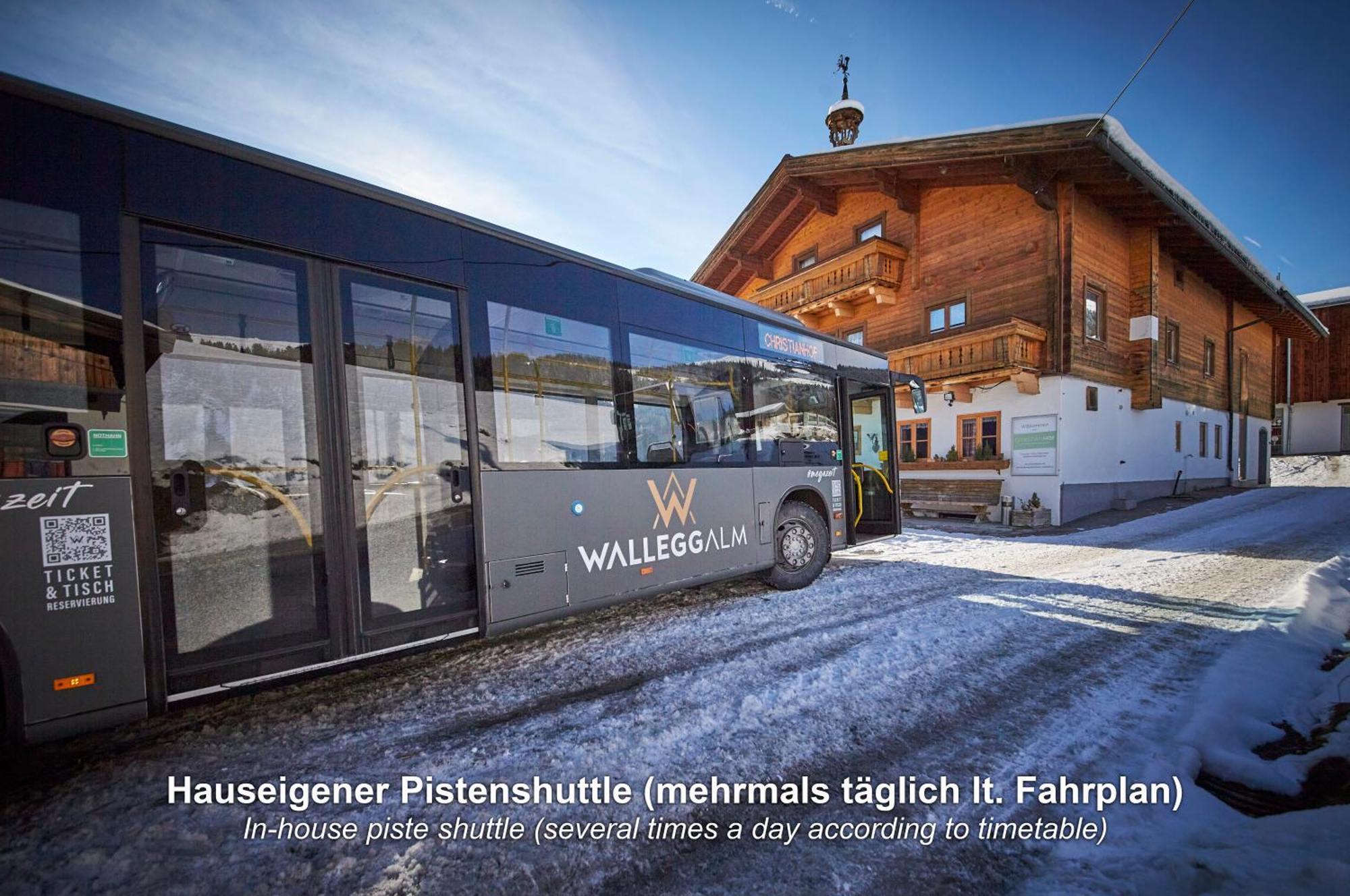 Ski In-Ski Out - Gaestehaeuser Saalbach-Hinterglemm - Wallegghof Christianhof Eksteriør bilde
